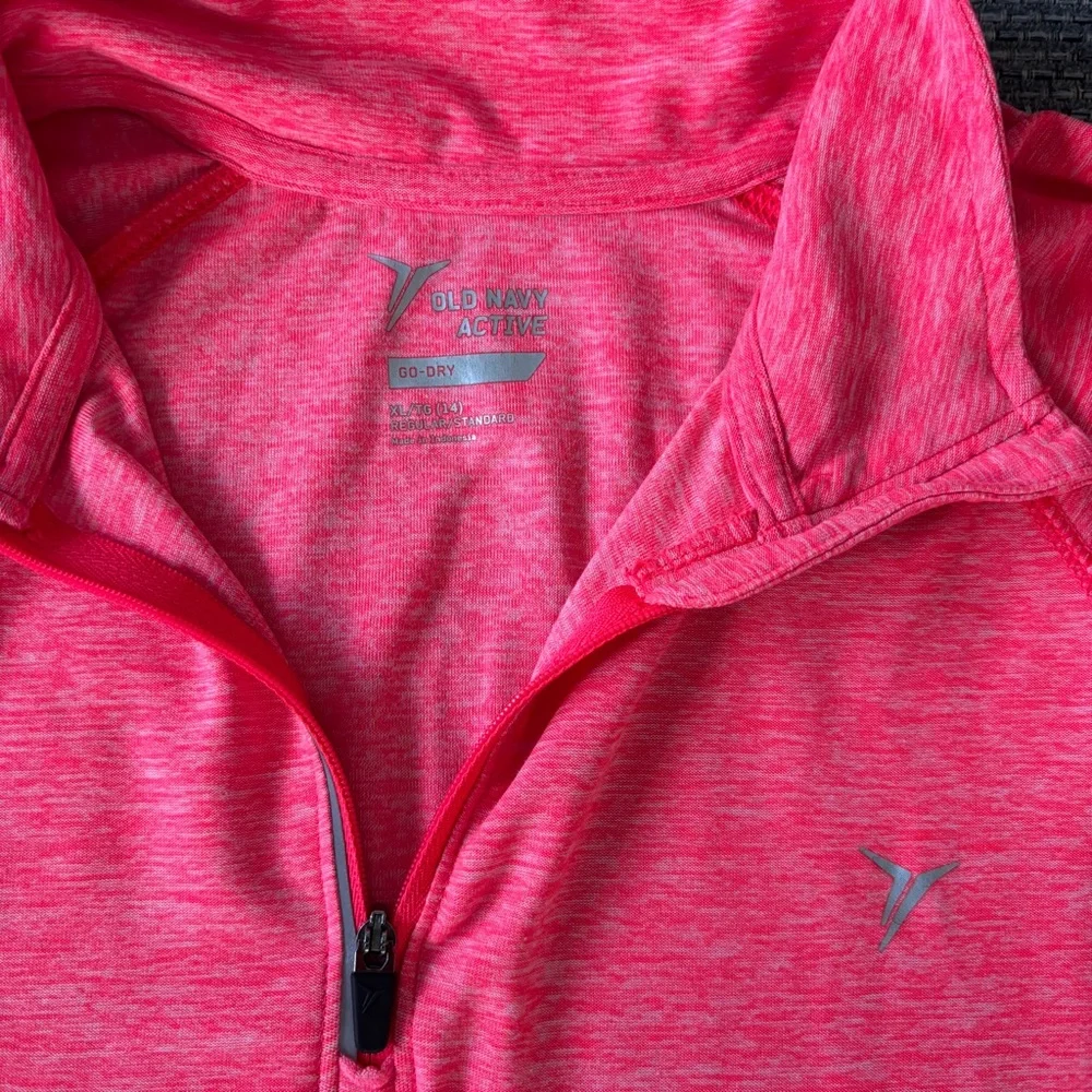 Old Navy Girls Pink Quarter Zip Pullover Size XL 14/16